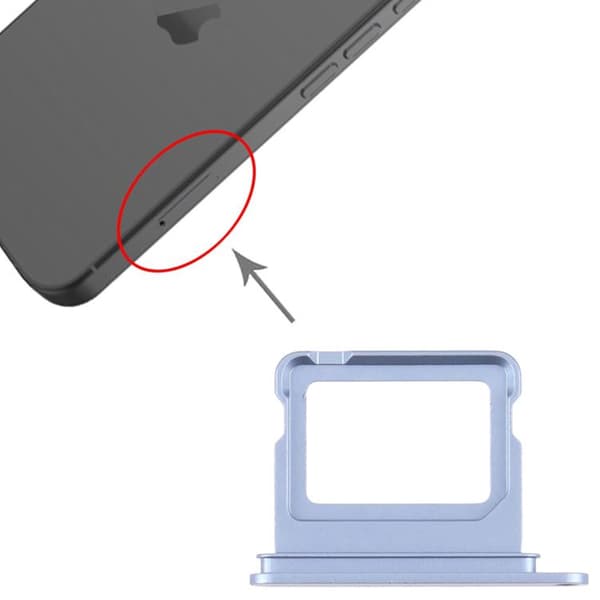 SIM-korttipidike iPhone 17:lle - Sininen