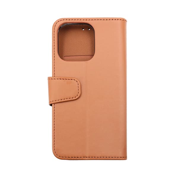 iPhone 14 Pro Plånboksfodral Extra Kortfack Rvelon - Brun