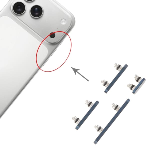 Tastatur til iPhone 17 Pro og 17 Pro Max - Blå