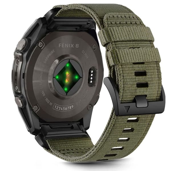 Tech-Protect Nylon Urrem til Garmin Fenix 6X/7X osv. - Grøn