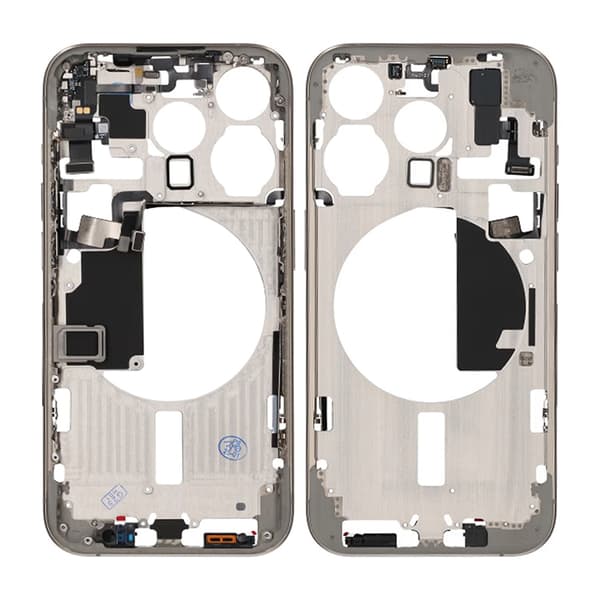 iPhone 15 Pro Mellemramme med Smådele OEM - Naturlig Titanium