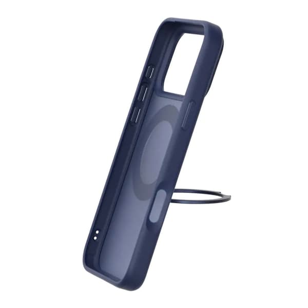 Mobilskal Roterande Magnet Stativ för iPhone 17 Pro Max - Blå
