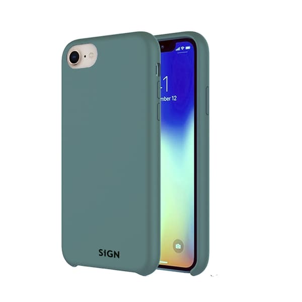 SiGN Liquid Silicone Cover til iPhone 7 & 8/SE 2 - Grøn