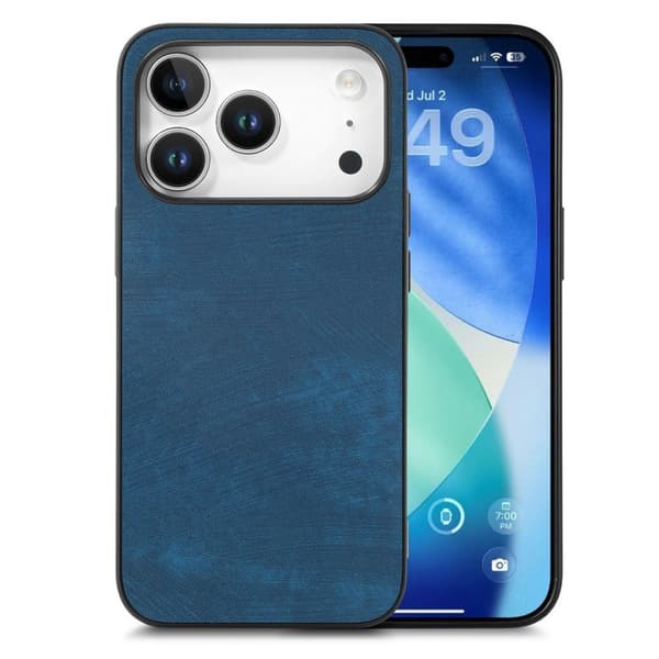 Fodral i PU-läder iPhone 18 Pro, iPhone 17 Pro - Blå