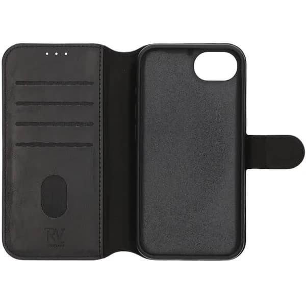 Rvelon Pungcover Magnet til iPhone 16e - Sort