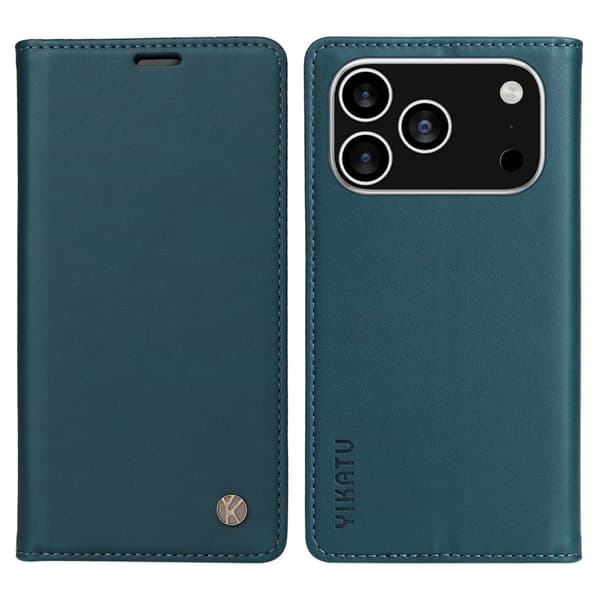 YIKATU iPhone 17 Pro lompakkokotelo - Vihreä