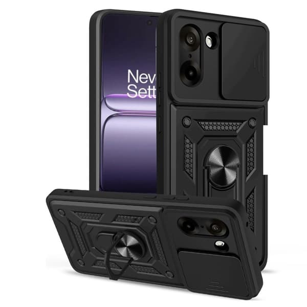 OnePlus Nord CE5 5G Cover med Stativ - Sort