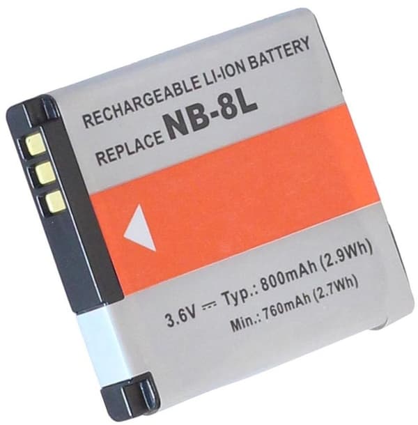Batteri til NB-8L erstatningsbatteri
