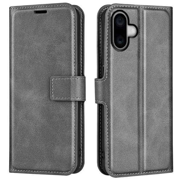 iPhone 16 Plus Wallet Case - Grå