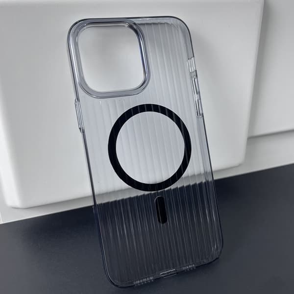 iPhone 13 Pro Max Mobilskal Korrugerad - Svart
