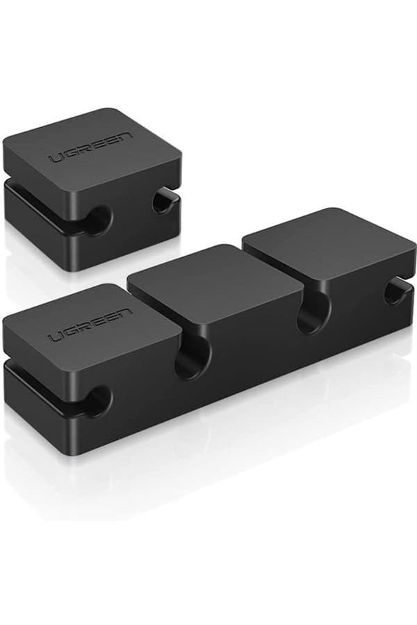 UGREEN Kabel Organizer 6 Slots, 2 stk - Sort