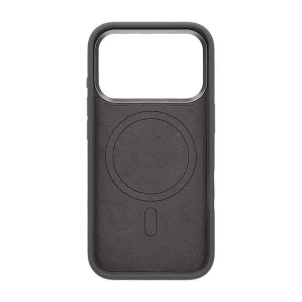 Cream wave flydende silikonecover til iPhone 17 Pro Mørkegrå