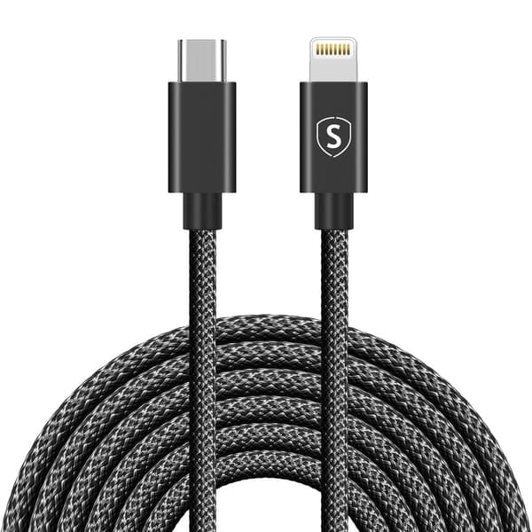 SiGN USB-C - Lightning -kaapeli 2.1A, 3m - Musta