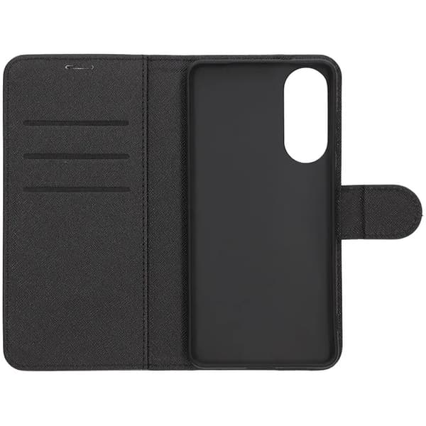 Pung etui med stander til Samsung Galaxy S25 Edge - Sort