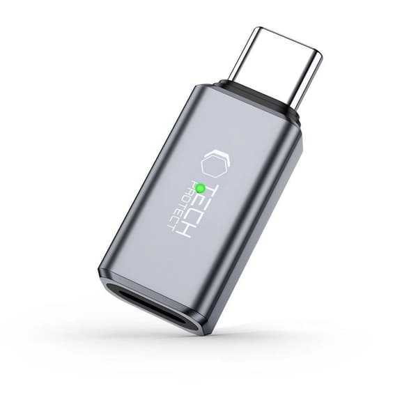 Tech-Protect UltraBoost USB-C - Lightning-sovitin - Harmaa