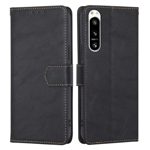 Sony Xperia 5 IV 5G Wallet Cover - Sort