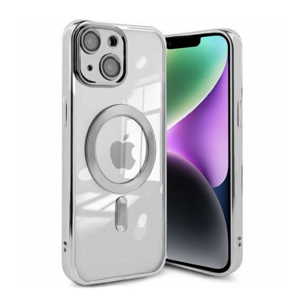 Luksus telefoncover med Magsafe iPhone 13 - Sølv