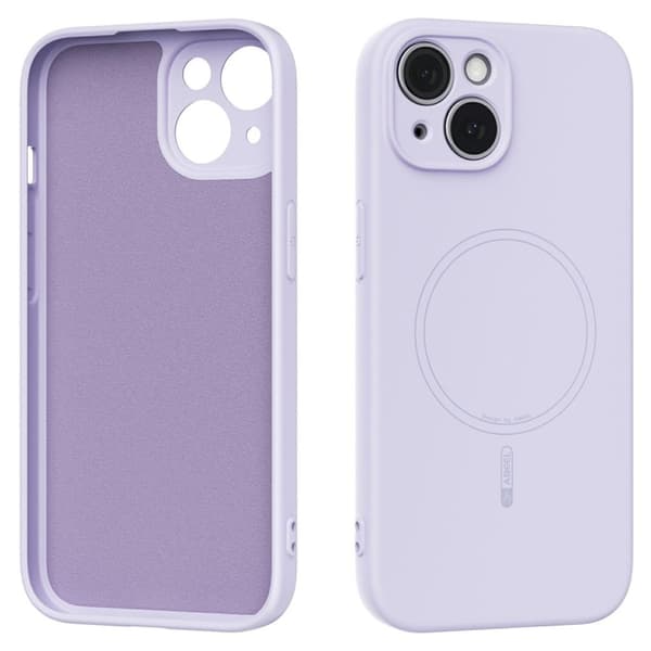 ABEEL iPhone 13 Cover MagSafe Flydende Silikone - Lilla