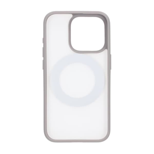 iPhone 15 Pro Mobilcover med Magsafe Stativ - Grå