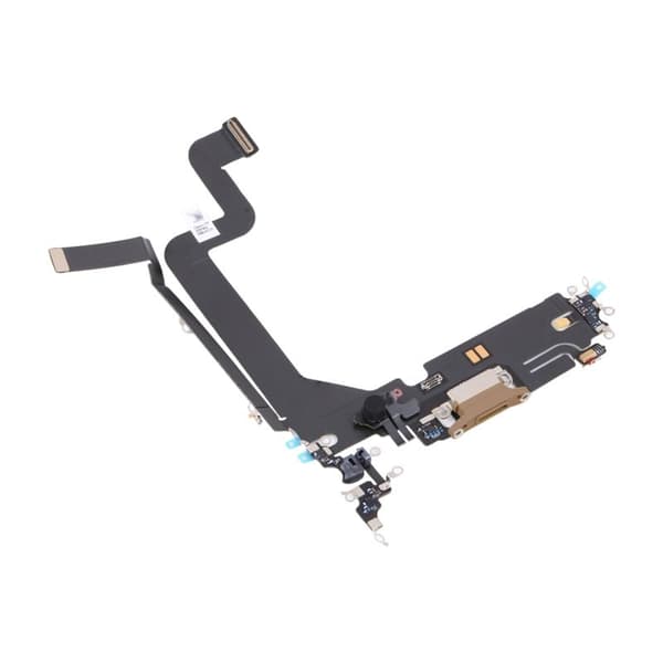 iPhone 14 Pro Max Laddkontakt med Flexkabel Original - Guld