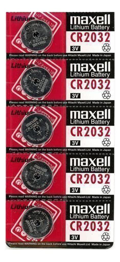 Maxell Lithium knapcellebatteri, CR2032, 3V - 5-pak