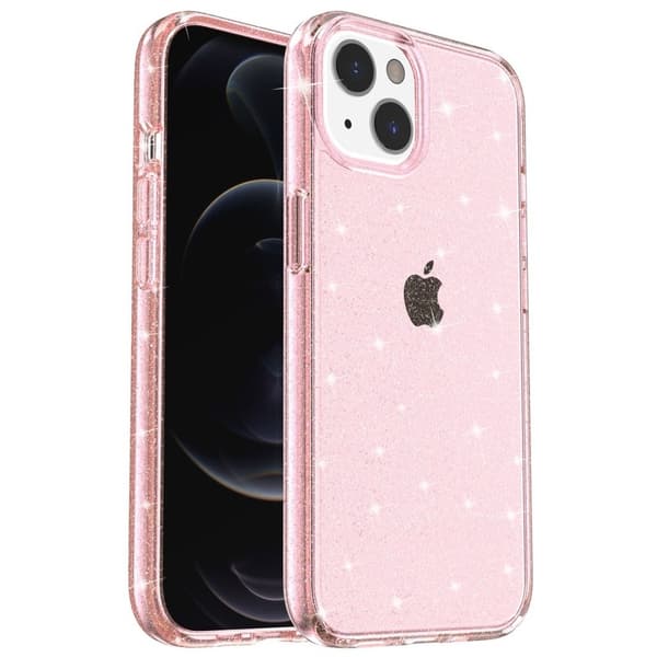 Kimalteleva iPhone 15 Plus -kuori - Pinkki