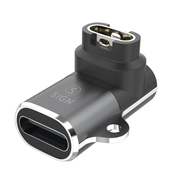 SiGN USB-C opladerkabeladapter til Garmin smartwatch