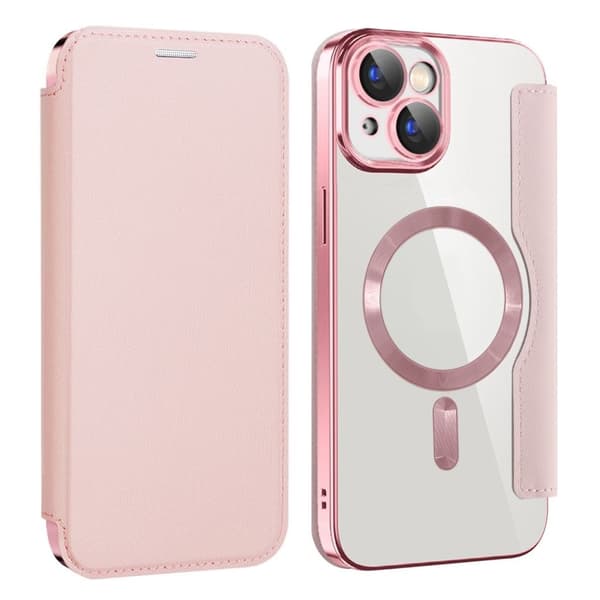 AMORUS iPhone 15 -kuori MagSafella - Pinkki