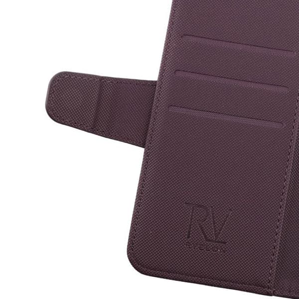 iPhone X/XS Plånboksfodral Extra Kortfack Rvelon - Mörklila