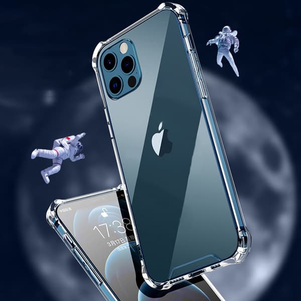 iPhone 14 Pro Max Söttåligt TPU Skal - Transparent