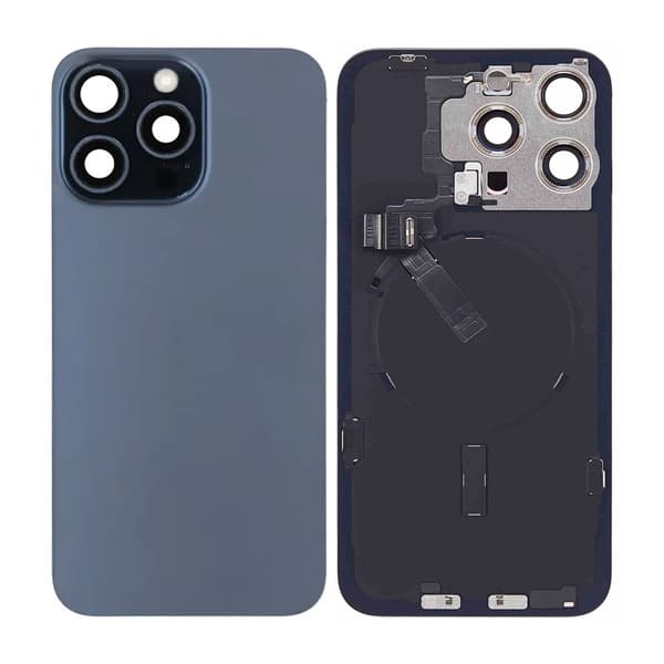 iPhone 15 Pro Max takalasi täydellinen OEM - Sininen