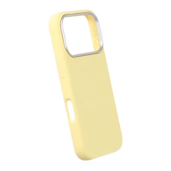 Mobilskal Silikon med Magsafe för iPhone 17 Pro - Gul
