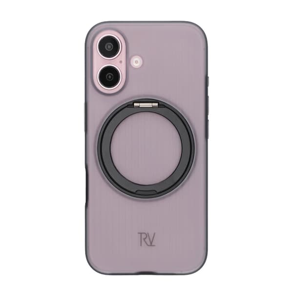 iPhone 16 Rvelon Cover Roterende Magnetisk Stand - Sort