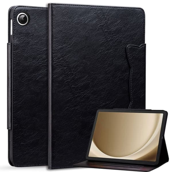 Samsung Galaxy Tab A11 Plus / A9 Plus Cover i PU Læder - Sort