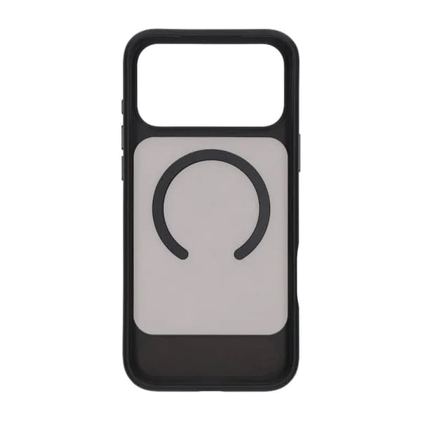 Black Feather Inclined Bracket Magnetic Case - iPhone 17 Pro Max Black