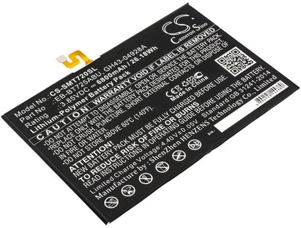 Batteri til Samsung Galaxy Tab S5e osv.