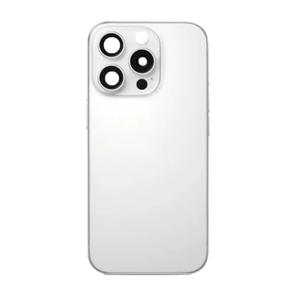 iPhone 16 Pro Bagglas med smådele - Hvid Titanium