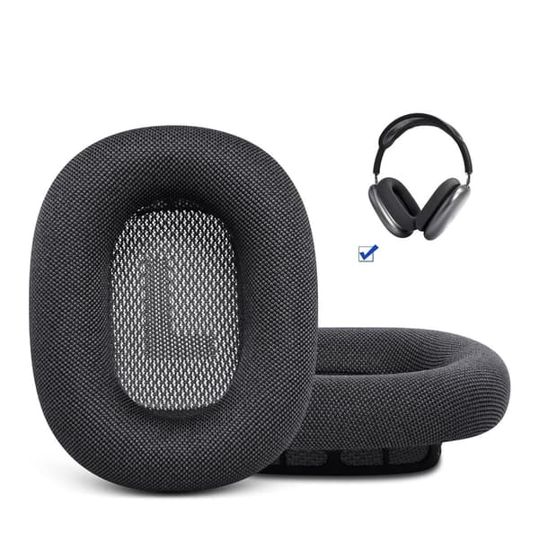 AirPods Max sorte øretelefoncovers i silikone, et par