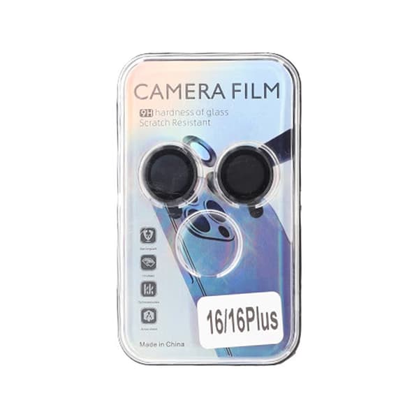 iPhone 16 /16 Plus Eagle Eye musta kameran linssin lasisuoja AR +AF