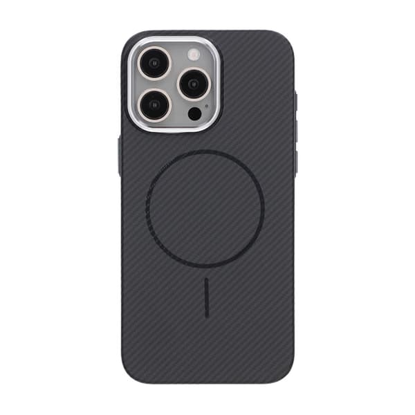 iPhone 15 Pro Max Mobilskal Carbonmönstrad - Svart