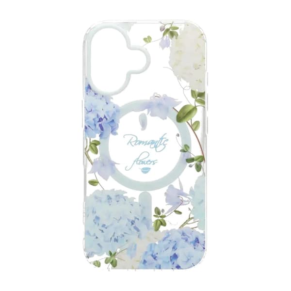 Malet blomstret mat magnetisk etui til iPhone 17 - H3