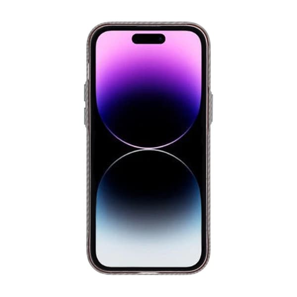 iPhone 14 Pro Max Carbonmønstret Telefoncover - Grå