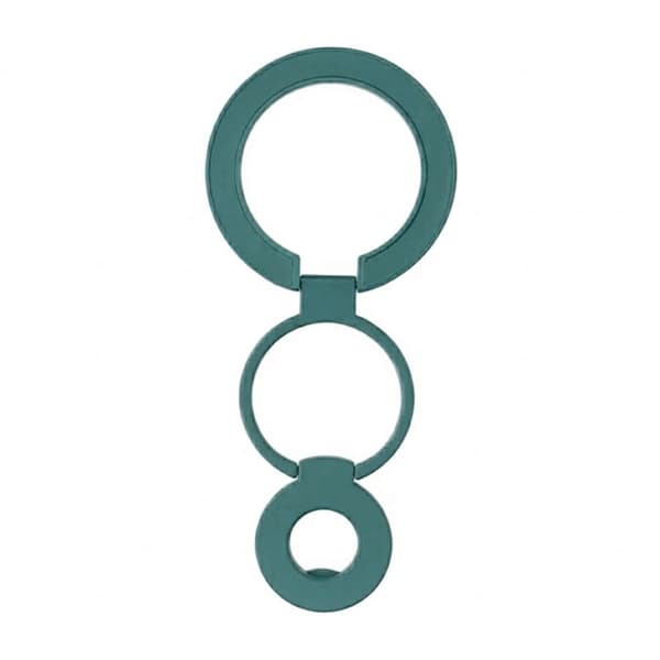 Foldable Double Magnetic Phone Ring Holder Dark green