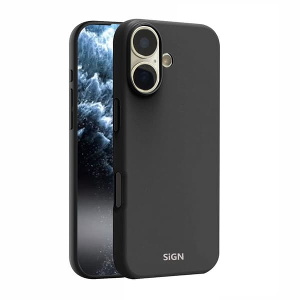 SiGN Liquid Silicone Case til iPhone 17 - Sort