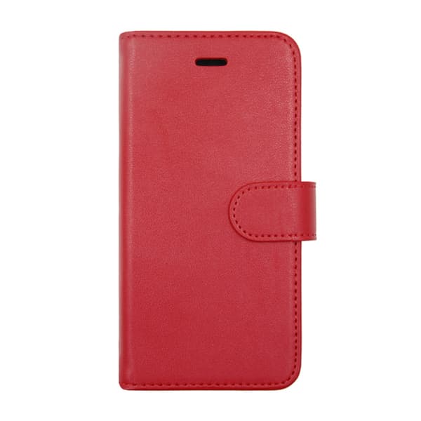 iPhone 6/6S Plånboksfodral Läder med Stativ - Röd