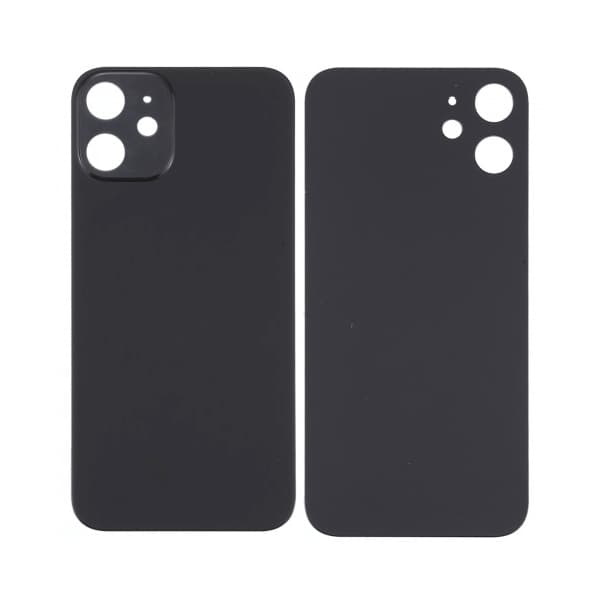 iPhone 12 Bagcover (Intet Logo) - Sort
