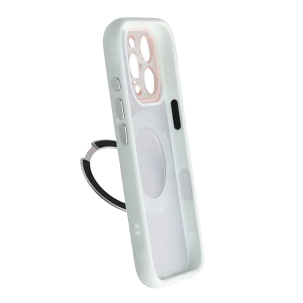 Cover med roterbart MagSafe-stativ til iPhone 16 Pro Max - Hvid