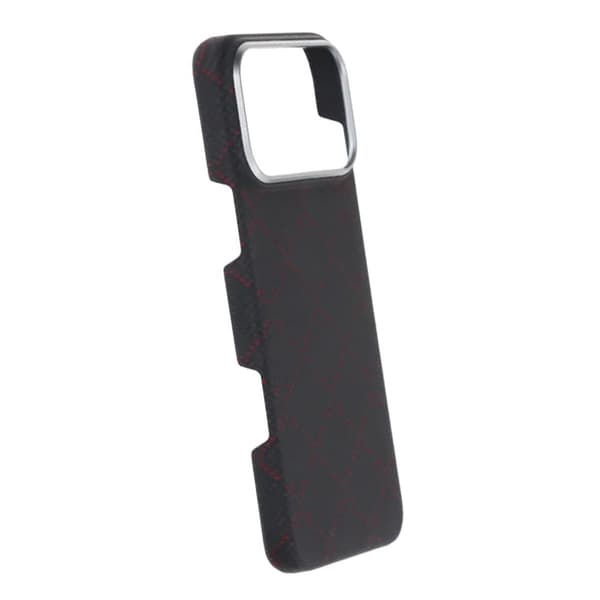 Kevlar Vævet Magnetisk Etui - iPhone 17 Pro Max Sort Tern