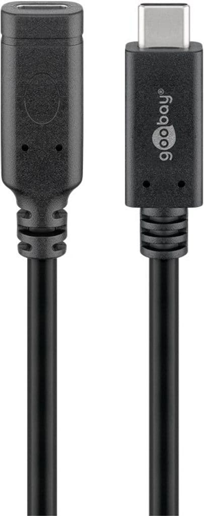 Goobay USB-C 3.2 Gen 2 forlængerkabel - Sort