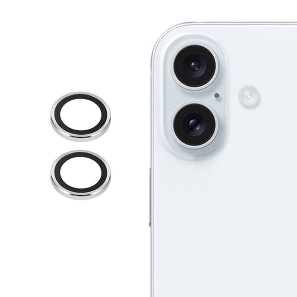 Hærdet glas kameraprotector til iPhone 17 - Sølv
